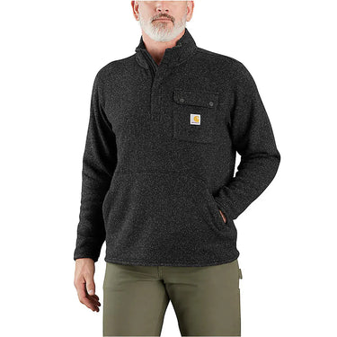 Carhartt Relaxed Fit Midweight Quarter-Zip Pocket Sweater Fleece (Black) Size XXL