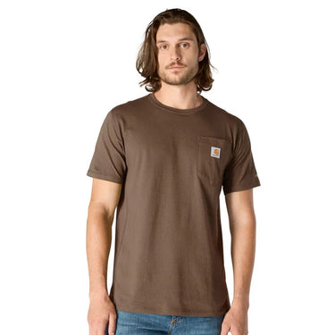 Carhartt Force® Relaxed Fit Short-Sleeve Pocket T-Shirt (Sepia) Size L