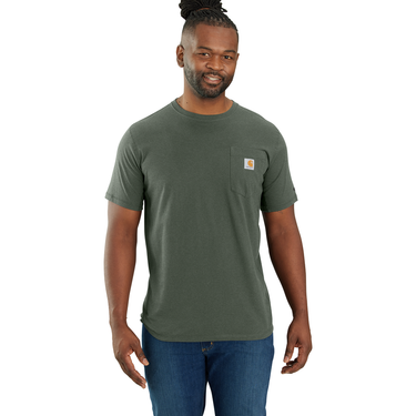 Carhartt Force® Relaxed Fit Short-Sleeve Pocket T-Shirt (Forestry Green Heather) Size M