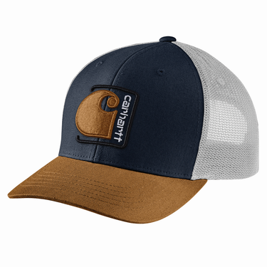 Carhartt Canvas Mesh-Back C Patch Cap (Navy)