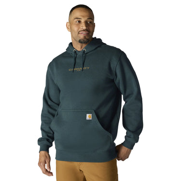 Carhartt Men's Rain Defender Loose Fit Midweight 1889 Graphic Sweatshirt (Greenstone) Size M