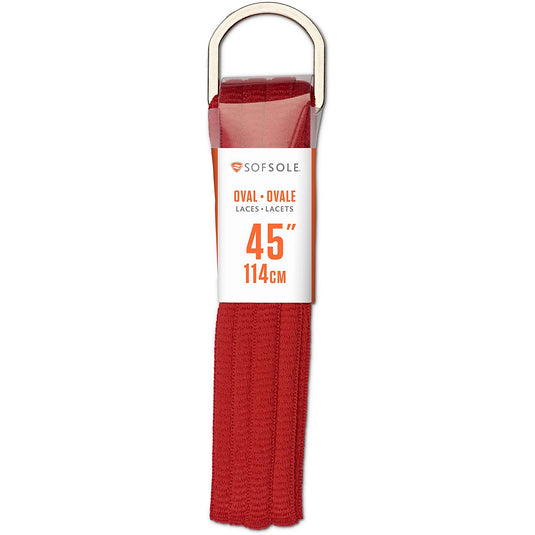 Sof Sole™ 45" Oval Shoelaces Red