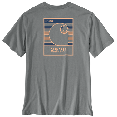 Carhartt Irvine Relaxed Outlast T-Shirt (Weathered Ash Heather) Size S