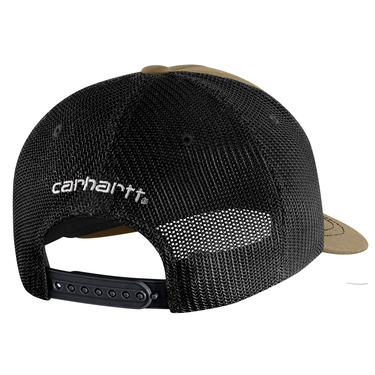Carhartt Canvas Mesh-Back Patch Cap (Dark Khaki)