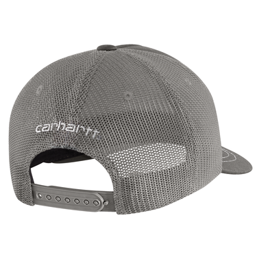 Carhartt Canvas Mesh-Back Patch Cap (Mud Grey)
