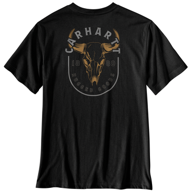 Carhartt Irvine Relaxed Skull T-Shirt (Black) Size M