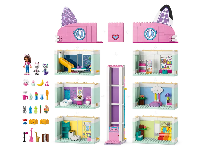 Load image into Gallery viewer, Lego DreamWorks Gabby&#39;s Dollhouse 498pc
