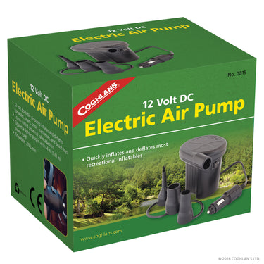 Coghlan S 12V DC Electric Air Pump Portable with 65 Power Cord Fits Most Vehicle 12V Outlet for Inflatables and Air Beds
