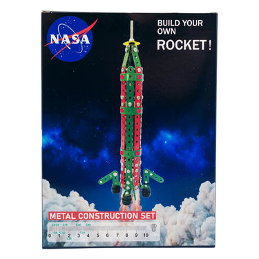 NASA Build Your Own Rocket metal construction set box, front