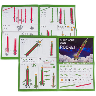 NASA rocket construction set instruction sheets