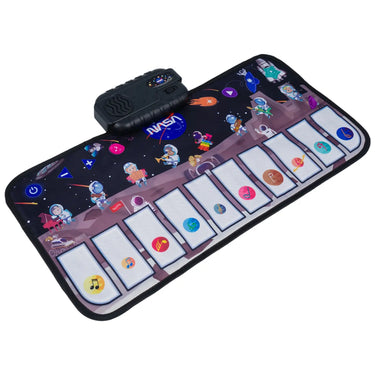 NASA piano dance mat at an angle showing the piano keys