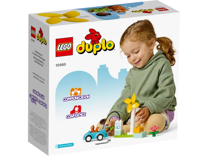 Load image into Gallery viewer, Lego Duplo Wind Turbine and Electric Car 16pc
