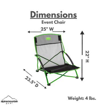 Alpine Mountain Gear Event Chair (Green)