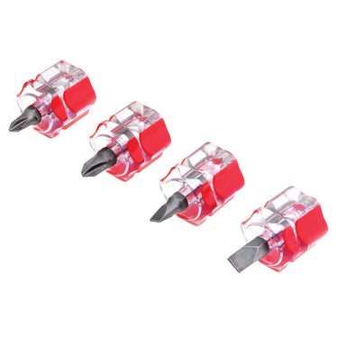 Performance Tool 4 pc. Mini Stubby Screwdriver Set