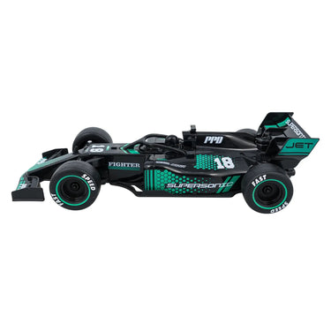 Black and green formula RC race car