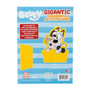 Back cover of the Bluey Gigantic Coloring and Activity Book