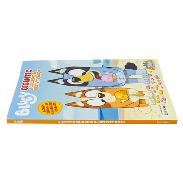 Bluey Gigantic Coloring and Activity Book lying flat