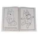 Inside pages showing two Bluey coloring pages