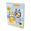Front cover of the Bluey Gigantic Coloring and Activity Book