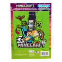 Back cover of the Minecraft Gigantic Coloring and Activity Book