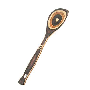 Island Bamboo Pakka Wood Corner 12" Spoon in Natural