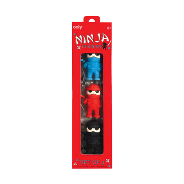 Ooly Ninja Erasers (3 Set)