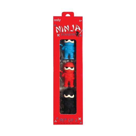 Ooly Ninja Erasers (3 Set)