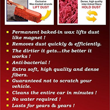 26 X 15 in. Car Duster with Wooden Handle