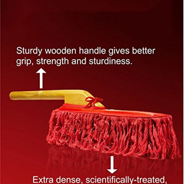 26 X 15 in. Car Duster with Wooden Handle