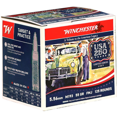 Winchester USA Anniversary Edition 5.56mm FMJ 125rd Box