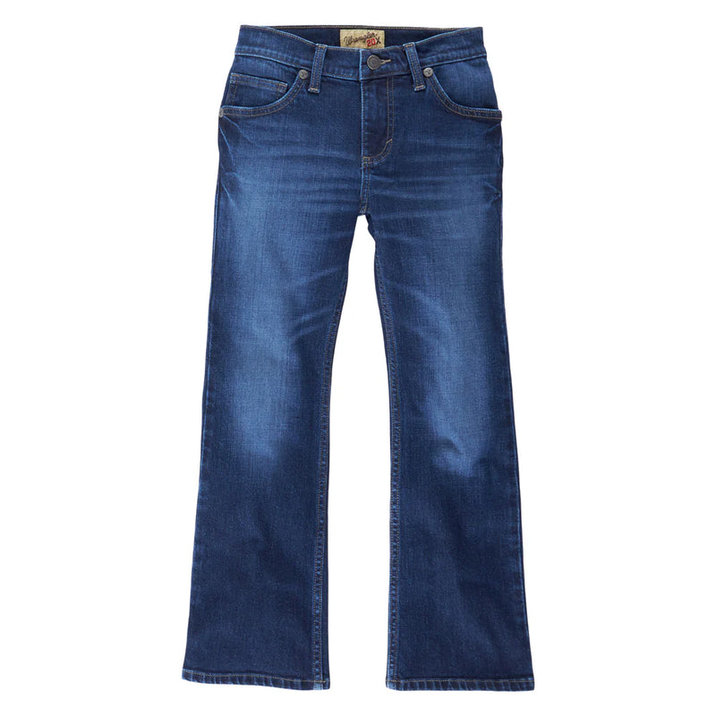 Load image into Gallery viewer, Wrangler Boys 16R 20X No. 42 Vintage Bootcut Jeans - Dark Denim
