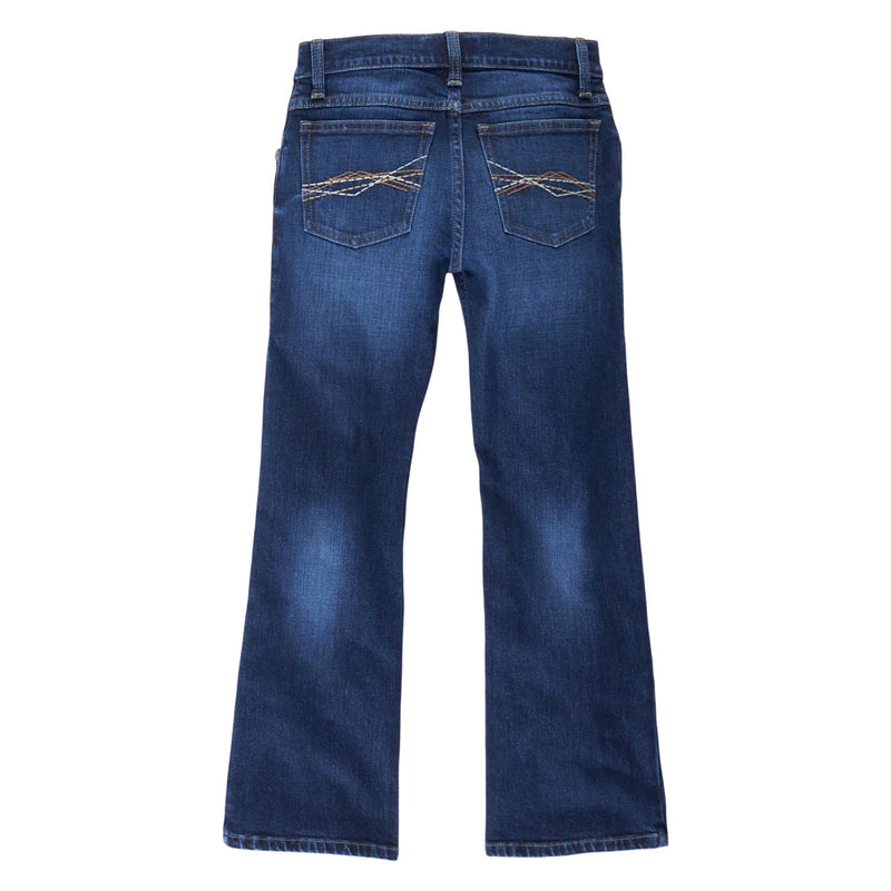 Load image into Gallery viewer, Wrangler Boys 16R 20X No. 42 Vintage Bootcut Jeans - Dark Denim
