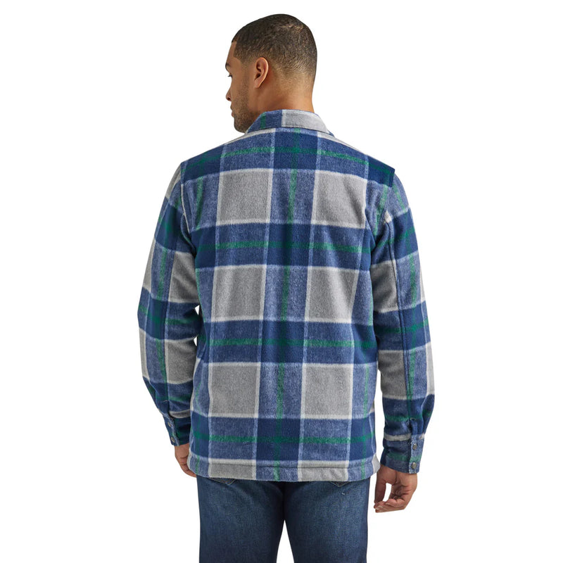 Load image into Gallery viewer, Wrangler Mens Full Zip Sherpa Lined Flannel Jacket
