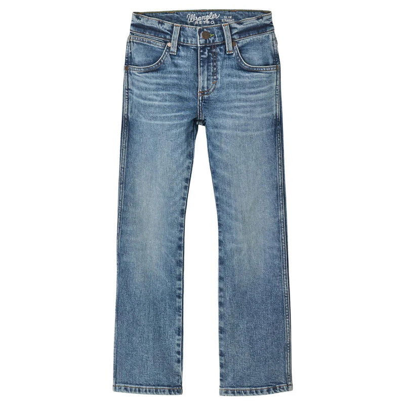 Load image into Gallery viewer, Wrangler Boys 10R Retro Slim Straight Leg Jeans - Applewood
