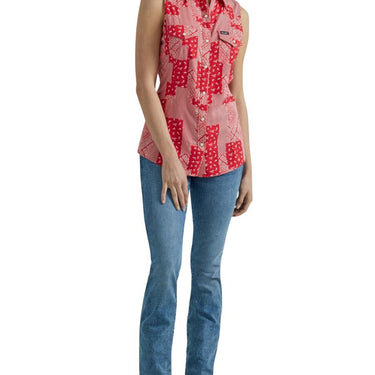 Wrangler Women's Retro Americana Shirt (Cherry Red) Size M