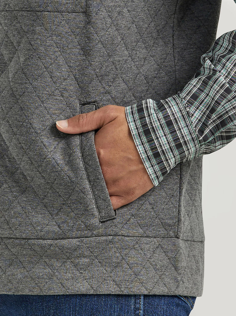 Load image into Gallery viewer, Wrangler Mens M George Strait Zip Front Solid Knit Vest - Charcoal
