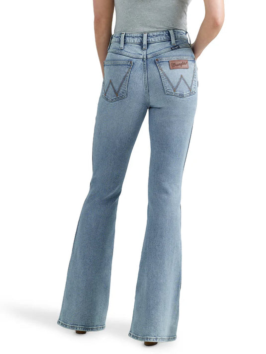 Wrangler Womens 28X34 Retro Bailey High Rise Flare Jeans