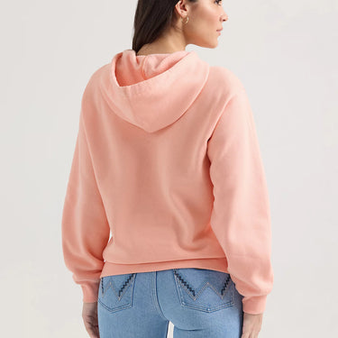Wrangler Women's Bold Logo Hoodie (Pink Bubble) Size S