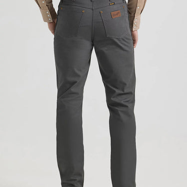 Wrangler Premium Performance Tough Comfort Cowboy Cut® Regular Fit Canvas Jean (Grey Pinstripe) Size 44x34