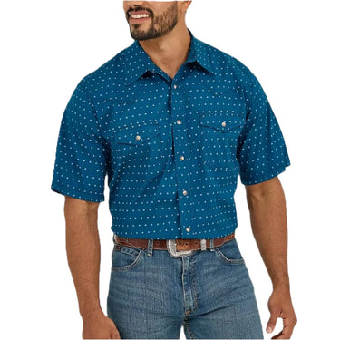 Wrangler Men's 20X Competition Advanced Comfort Snap Shirt (Turquoise) Size XL