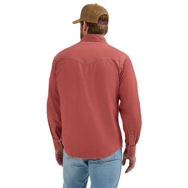 Wrangler Men's Retro Premium Western Snap Shirt (Sunset) Size XL