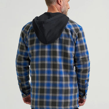 Wrangler® RIGGS Workwear® Hooded Flannel Work Jacket (Stormy Sky) Size L