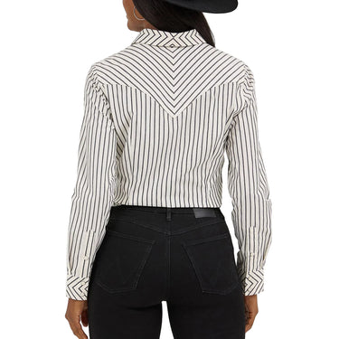 Wrangler Ladies Retro® Party Western Snap Shirt (White) Size L