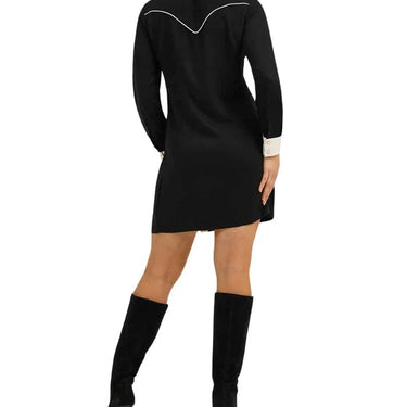 Wrangler Women's Western Mini Dress (Black/White) Size M