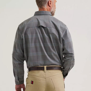 Wrangler® RIGGS Workwear® Technical All Season Shirt (Grey Plaid) Size L