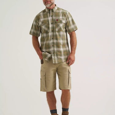 Wrangler® RIGGS Workwear® Performance Canvas Ranger Cargo Short (Khaki) Size 36