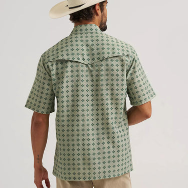 Wrangler All Terrain Gear Men's Clean Snap Shirt (Foulard Tea) Size XL