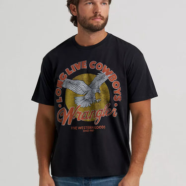 Wrangler Flying Eagle Vintage Fit Graphic T-Shirt (Jet Black) Size L