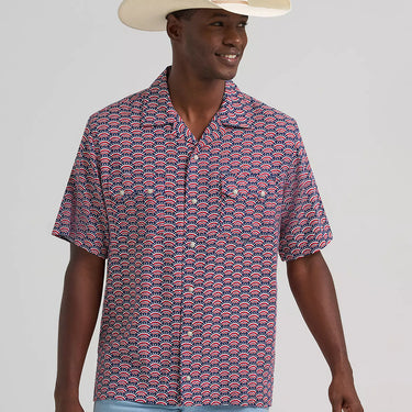 Wrangler® Coconut Cowboy Camp Shirt (Bunting) Size XL