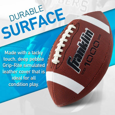 Franklin Sports Official-Grip-Rite Pump And Tee Football Set